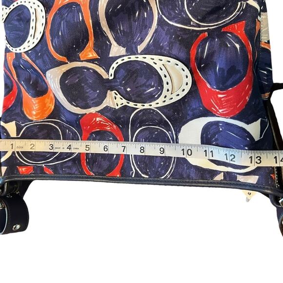 Coach Legacy Heritage Signature C Print Doodle Duffle Shoulder Bag - Picture 12 of 15
